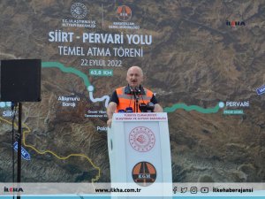 Bakan Karaismailoğlu: Siirt Pervari yolu ile yılda 82 milyon lira tasarruf sağlanacak  
