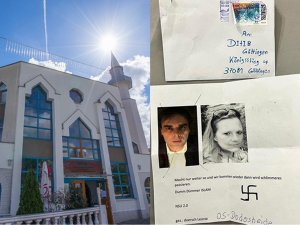 Almanyada camiye ırkçı saldırı