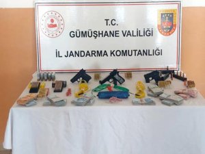 Gümüşhanede silah ve mühimmat ele geçirildi