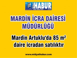 Mardin Artukluda 85 m² daire icradan satılıktır