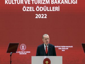 Cumhurbaşkanı Erdoğan, Kültür ve Turizm Bakanlığı Özel Ödülleri Töreni’ne katıldı 