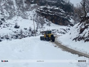 Şırnakta kar nedeniyle kapanan köy yolları tekrar ulaşıma açıldı  