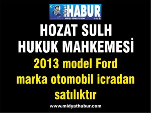 2013 model Ford marka otomobil icradan satılıktır