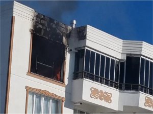 Diyarbakırda 14 katlı binada yangın  