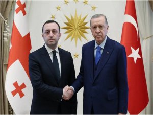 Cumhurbaşkanı Erdoğan Gürcistan Başbakanı Garibaşviliyi kabul etti 