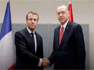 Cumhurbaşkanı Erdoğan, Fransa Cumhurbaşkanı Macron ile görüştü  