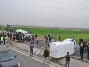 Cizre-Nusaybin kara yolunda trafik kazası: 10 yaralı  