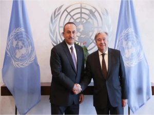 Bakan Çavuşoğlu, BM Genel Sekreteri ile görüştü 