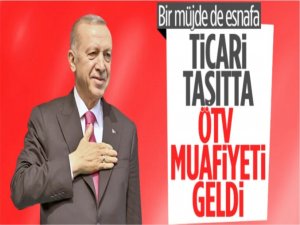 Cumhurbaşkanı Erdoğandan esnafa vergi muafiyeti müjdesi