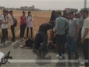 Mardinde okul servisi bir kız öğrencisine çarptı