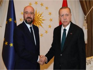 Cumhurbaşkanı Erdoğan, AB Konseyi Başkanı Michel ile görüştü  
