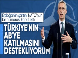 NATO Genel Sekreteri Jens Stoltenberg: Türkiyenin ABye katılma isteğini destekliyorum