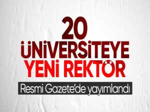 20 üniversiteye rektör ataması Resmi Gazetede