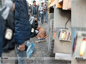 Diyarbakırda alışverişten dönen kadına hafriyat kamyonu çarptı  