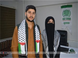 Yeni evli çiftten Gazze için örnek davranış 