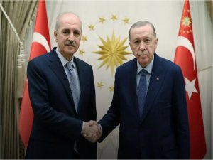 Cumhurbaşkanı Erdoğan, TBMM Başkanı Kurtulmuşu kabul etti 