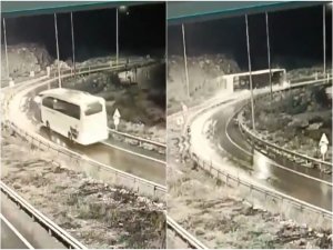 Bakan Yerlikaya, Mersindeki otobüs kazasının görüntülerini paylaştı 
