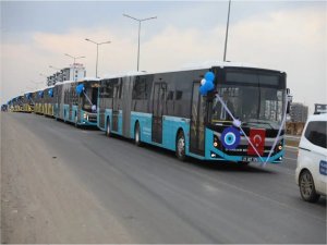 Diyarbakırda toplu taşıma için 10 yeni otobüs hizmete alındı 