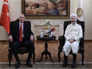Erbaş, Gürcistan Devlet Din İşleri Ajansı Başkanı Vashakmadzeyi kabul etti  