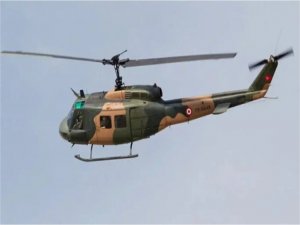 Yağ kaçağı olan askeri helikopter zorunlu iniş yaptı  