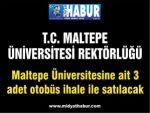 Maltepe Üniversitesine ait 3 adet otobüs ihale ile satılacak