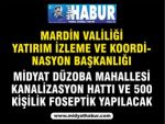 Kanalizasyon hattı ve 500 kişilik foseptik yapım işi ihale edilecektir.