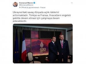 Fransa Cumhurbaşkanı Macrondan Türkçe paylaşım