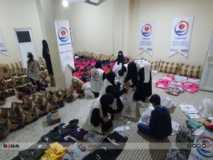 Cizre’de yüzlerce yetime kışlık giyim yardımı yapıldı