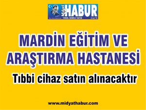 Tıbbi cihaz satın alınacaktır