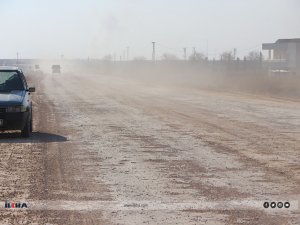HÜDA PAR Kızıltepe İlçe Başkanı Kavan, projesi durmuş köy yolu sorununu gündeme taşıdı