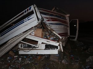Mardinde pikap şarampole yuvarlandı