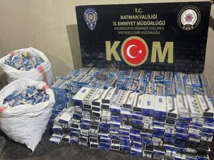 Batmanda 19 bin paket gümrük kaçağı sigara ele geçirildi: 16 gözaltı