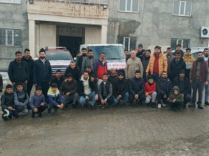 Batmandaki köylülerden deprem bölgesine yardım