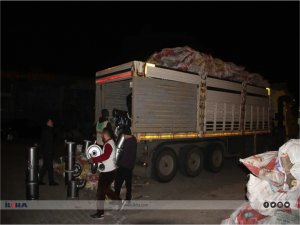 Midyat’tan deprem bölgesine soba ve odun yardımları sürüyor