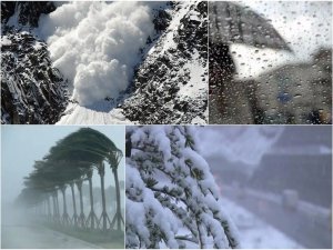Meteorolojiden kuvvetli yağış ve çığ uyarısı