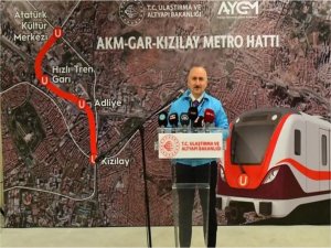 AKM-Gar-Kızılay Metro Hattı bugün açılacak