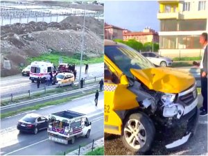 Sürücü adayının kullandığı otomobile arkadan çarptı  