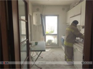 Mardinde mutfak tüpü alev aldı, korku dolu anlar yaşandı
