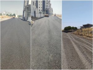 Kırsala yeni yollar, merkeze asfaltlama çalışması