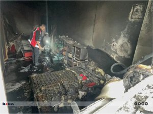 Silopi’de yangın evi kullanılamaz hale getirdi