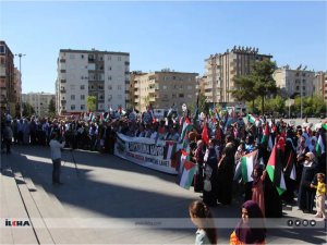 Mardin STK Platformu Filistine destek için basın açıklaması düzenledi