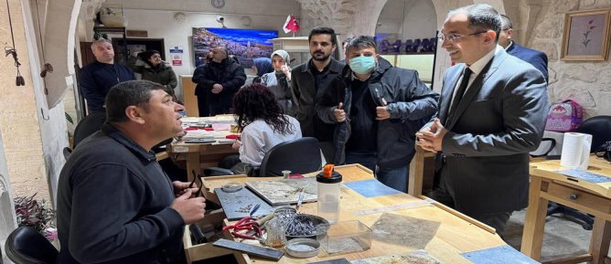 Kaymakam Özdemir’den Telkari Atölyesi ve Kadın Kooperatifine Ziyaret