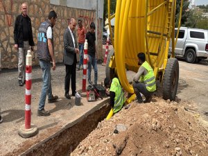 Ömerli ilçesinde Doğalgaz çalışmaları Devam Ediyor