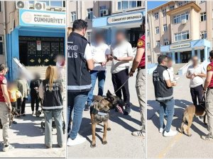 Batmanda okul çevrelerinde narkoalan uygulaması