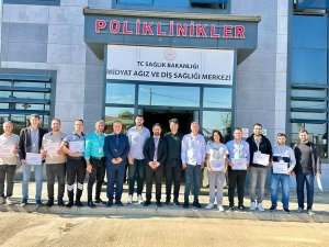 MİDYAT AĞIZ VE DİŞ SAĞLIĞI MERKEZİ’NDEN PERSONELLERİNE TEŞEKKÜR BELGESİ