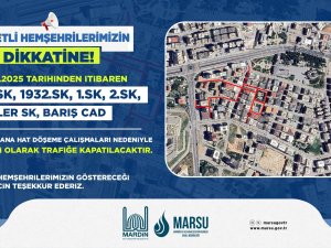 Artuklu’da 28 Ekim Barış Cadde ve 5 Sokak Kademeli Olarak Trafiğe Kapatılacak