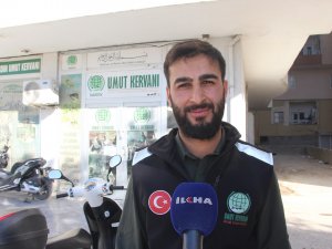 Mardinli hayırsever tek olan motosikletini Gazzeye bağışladı