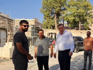 Midyat Belediye Başkaın Veysi Şahin Sahada.