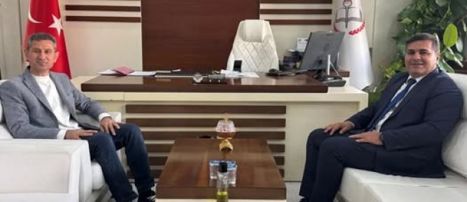 Muş İl Milli Eğitim Müdürü Abdülkadir Altay’dan Midyat Milli Eğitim Müdürüne Ziyaret