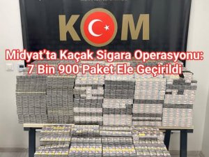 Midyat’ta Kaçak Sigara Operasyonu: 7 Bin 900 Paket Ele Geçirildi
